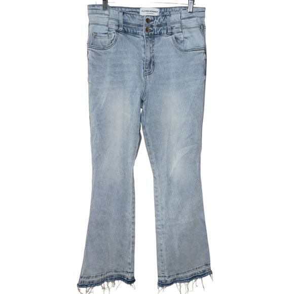 Flying Monkey Denim - Flying Monkey High Rise Boot Stretch Jeans Light Blue women’s sz 30